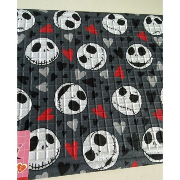 Nightmare Before Christmas Jack Skellington Valentines Rubber Outdoor Mat 18x30” - Picture 5 of 16